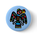 Indianer Native American Rabe raven Buttons