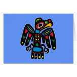 Indianer Native American Rabe raven Grußkarte