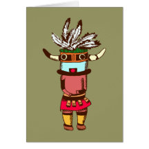 Indianer Native American Schamane shaman Grußkarten