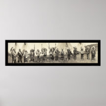 Indians Astoria OR Photo 1911 Print
