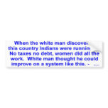 indians running bumper stickers