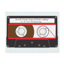 Indie Mixtape (Black/Red) Save the Date