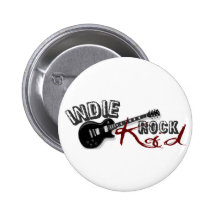 Indie Rock Kid Pinback Buttons
