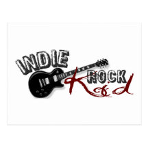 Indie Rock Kid Postcard