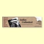 Indies Unlimited Bumper Sticker bumper stickers