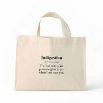 Indigestion Definition Tote Bags