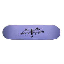 Indigo Blue Funny Little Bat Skate Board Decks