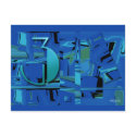 Indigo Three Postcard