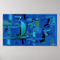 Indigo Three Poster posters
