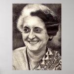 Indira Gandhi Portrait posters