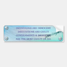 Individuals Are Innocent Bumper Sticker
