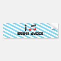 Indo Jazz Bumper Sticker
