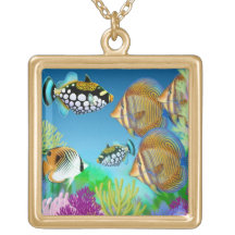 Indo Pacific Coral Reef Fish Necklace