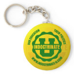 "Indoctrinate U" Radiation Logo Keychain