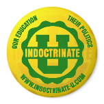 "Indoctrinate U" Radiation Logo Round Magnet