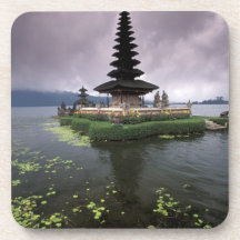 Indonesia, Bali, Ulun Danu Temple. Beverage Coaster