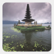 Indonesia, Bali, Ulun Danu Temple. Square Stickers