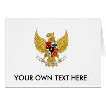 Indonesia Coat of Arms Card