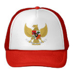 Indonesia Coat of Arms detail Hat