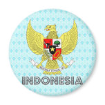 Indonesia Coat of Arms Fridge Magnet
