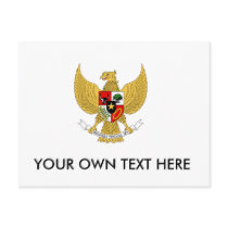 Indonesia Coat of Arms Post Card