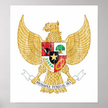 Indonesia Coat Of Arms Print