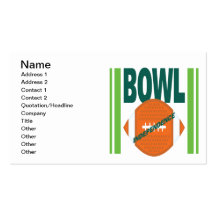 Indpendence Bowl Business Card Template