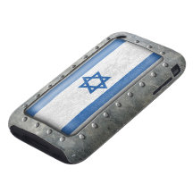 Industrial Israeli Flag Tough iPhone 3 Case