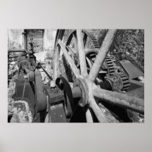 Industrial Photo - Rum Distillery Crankshaft Poster