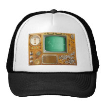 Industrial Steampunk media player Trucker Hats