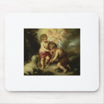 Infant Jesus and John the Baptist circa 1600's Mouse Pads