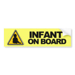 Infant on Board bumper stickers
