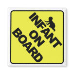 Infant on board magnets