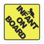 Infant on board stickers