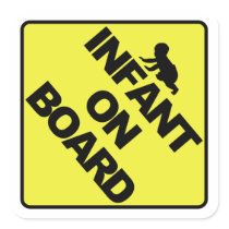 Infant on board stickers
