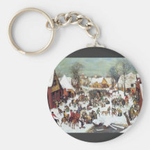 Infanticide in Bethlehem by Pieter Bruegel Key Chain