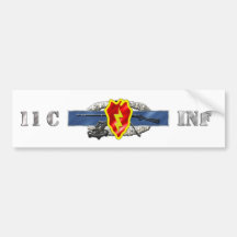 INFANTRY 11C 25TH ID BUMPER STICKERS
