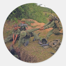 Infantry Platoon in Operation Oregon Vietnam War Stickers