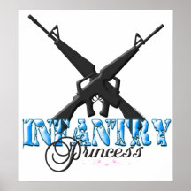 INFANTRY PRINCESS with hearts Poster