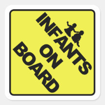 Infants on board sticker