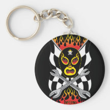 Inferno Luchador Mexican Wrestler Keychain