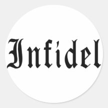 Infidel 1 round stickers