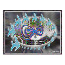 Infinite Fish Postcard