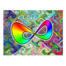 Infinite Rainbow Postcard