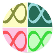 Infinity and Beyond Round Sticker
