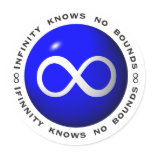Infinity Knows No Bounds stickers