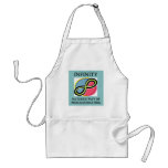 INFINITY math joke aprons