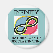 INFINITY math joke Refrigerator Magnet