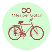 Infinity Miles Per Gallon Bike Sticker