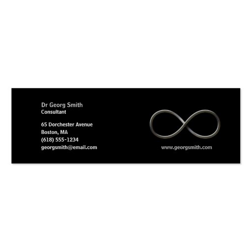 Infinity - Scientist Business Card